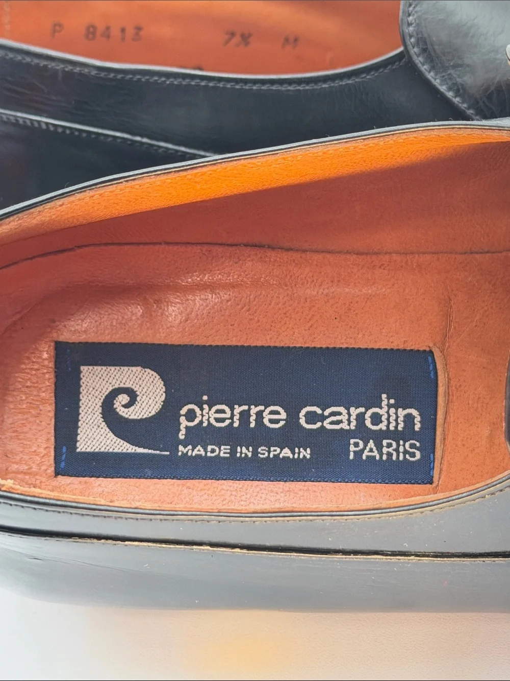 PIERRE CARDIN sz7.5M Chisel Toe Tassel Loafers Formal Made in SPAIN